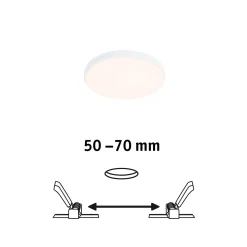 Paulmann Veluna Edge LED upotettava IP44 3,000K Ø 9cm