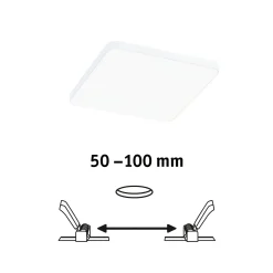 Paulmann Veluna Edge LED upotettu IP44 4000K 12x12cm 12x12cm