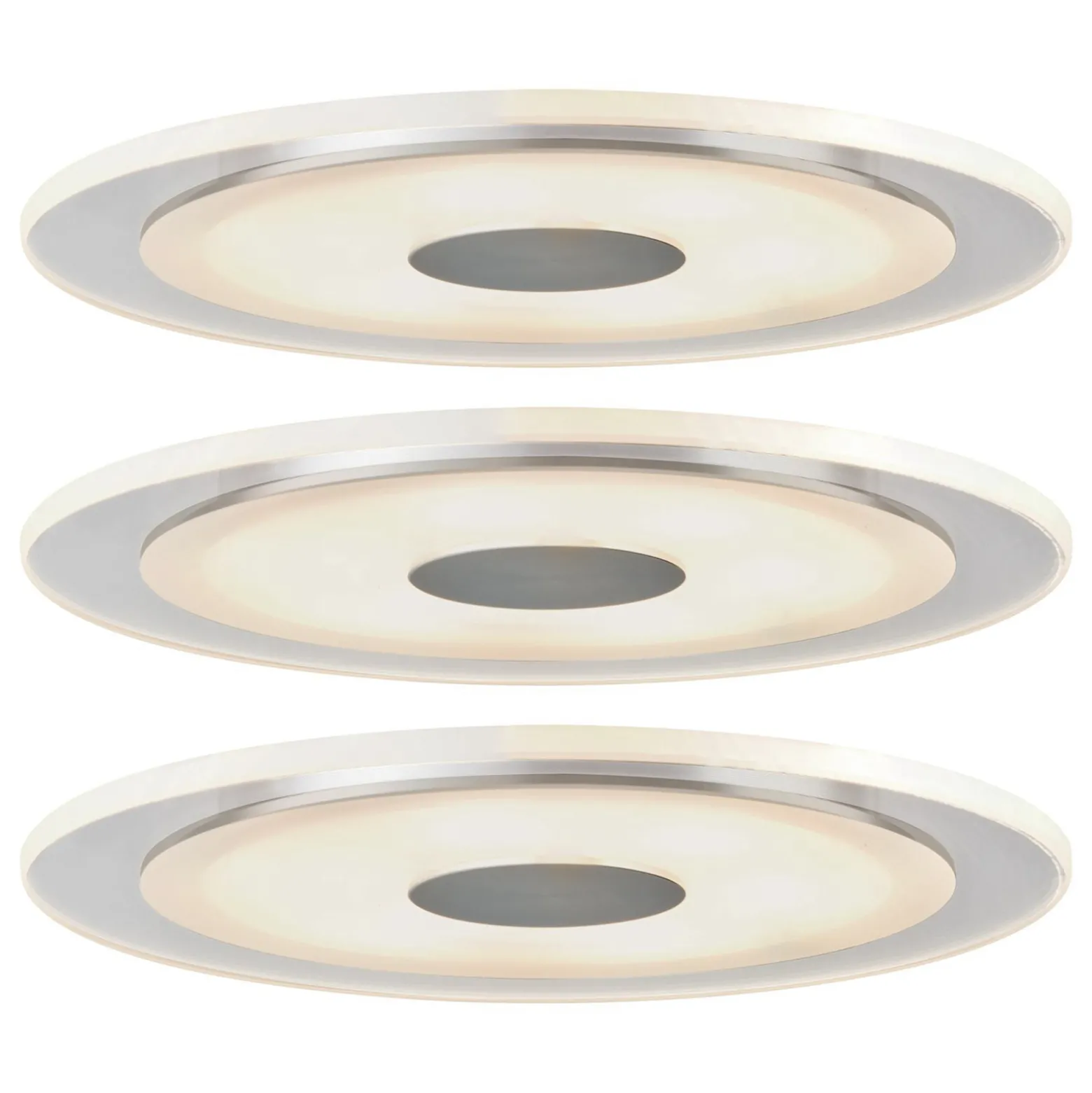 Paulmann Whirl -LED-uppovalo 6W 3 kpl pyöreä