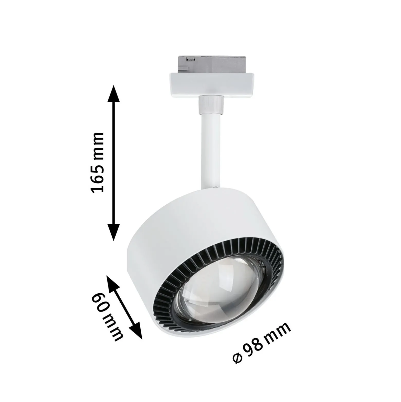 Paulman URail LED-kohdevalaisin Aldan, signaalivalkoinen, White Switch