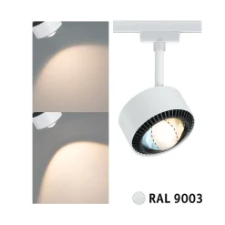 Paulman URail LED-kohdevalaisin Aldan, signaalivalkoinen, White Switch
