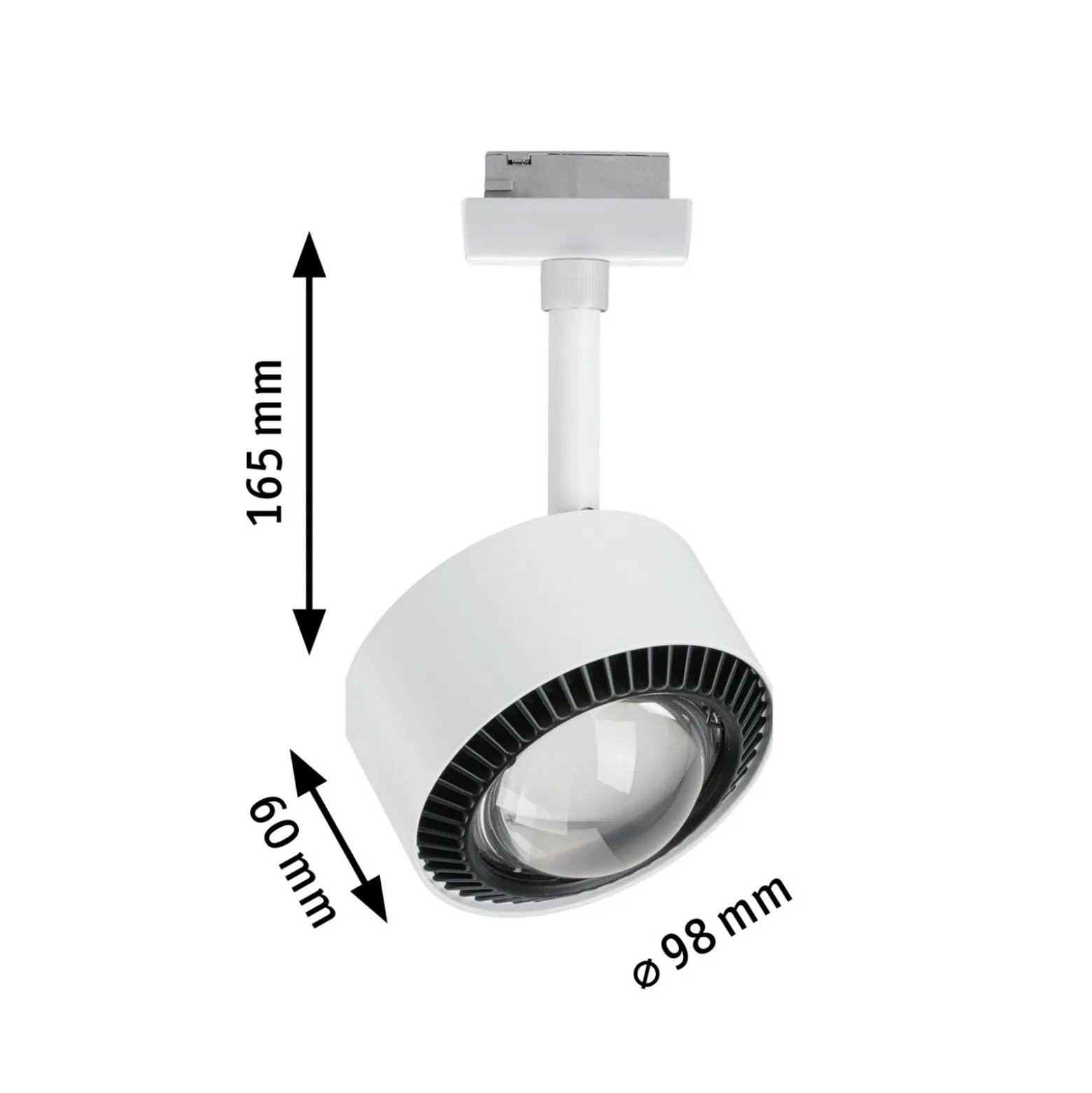 Paulman URail LED-kohdevalaisin Aldan, signaalivalkoinen, White Switch