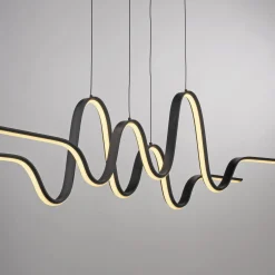 Paul Neuhaus Altitude LED-riippuvalaisin, musta, pituus 125 cm