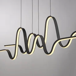 Paul Neuhaus Altitude LED-riippuvalaisin, musta, pituus 125 cm