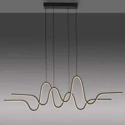 Paul Neuhaus Altitude LED-riippuvalaisin, musta, pituus 125 cm