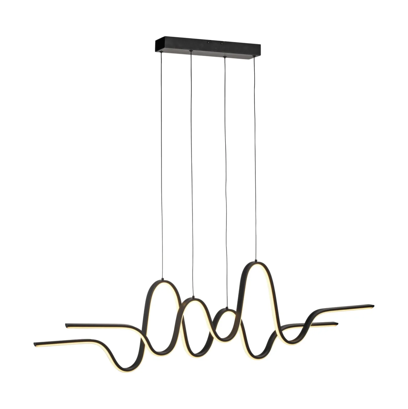 Paul Neuhaus Altitude LED-riippuvalaisin, musta, pituus 125 cm