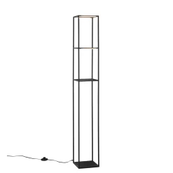 Paul Neuhausin LED-lattiavalaisin Conni, musta, metalli, 140 cm