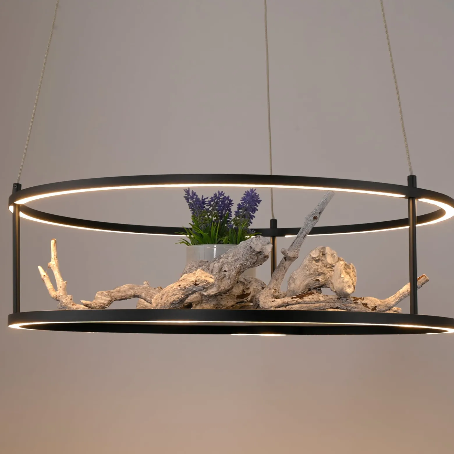 Paul Neuhausin LED-riippuvalaisin Conni, musta, halkaisija 50 cm