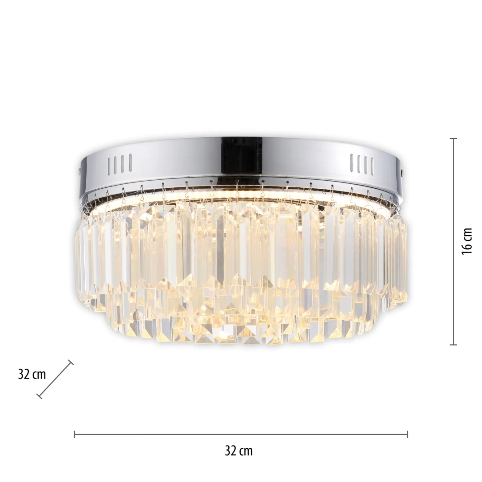 Paul Neuhaus Krista LED-kattovalaisin, SimplyDim