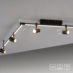 Paul Neuhaus LED-kattovalaisin Barik, 188 cm, säädettävä
