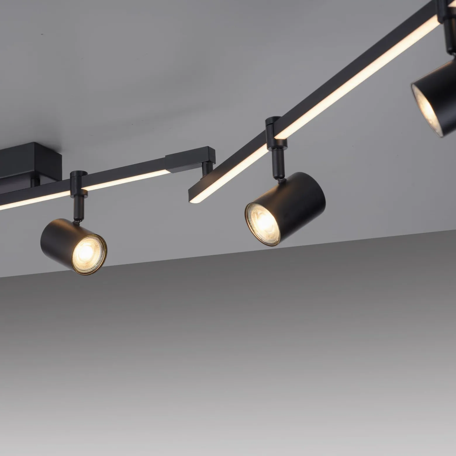 Paul Neuhaus LED-kattovalaisin Barik, 188 cm, säädettävä