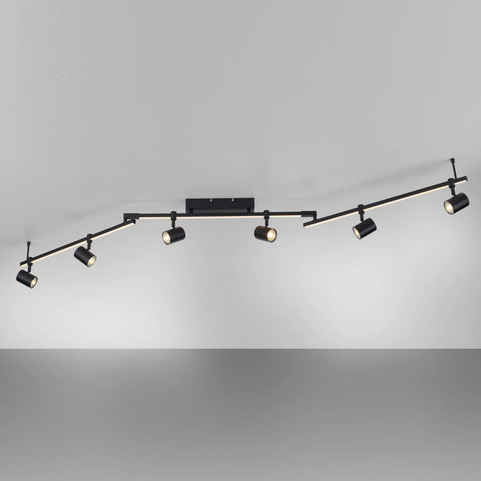 Paul Neuhaus LED-kattovalaisin Barik, 188 cm, säädettävä