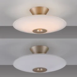 Paul Neuhaus LED-kattovalaisin Elipsa, valkoinen/pronssi, Ø 35 cm