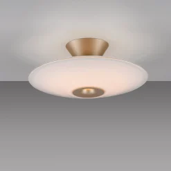 Paul Neuhaus LED-kattovalaisin Elipsa, valkoinen/pronssi, Ø 35 cm