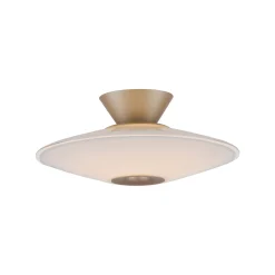 Paul Neuhaus LED-kattovalaisin Elipsa, valkoinen/pronssi, Ø 35 cm