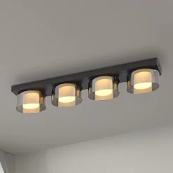Paul Neuhaus LED-kattovalaisin Rika, 70 cm, lasi, himmennettävä