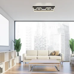 Paul Neuhaus LED-kattovalaisin Traforo, 45 cm, CCT, himmennettävä