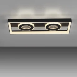 Paul Neuhaus LED-kattovalaisin Traforo, 45 cm, CCT, himmennettävä