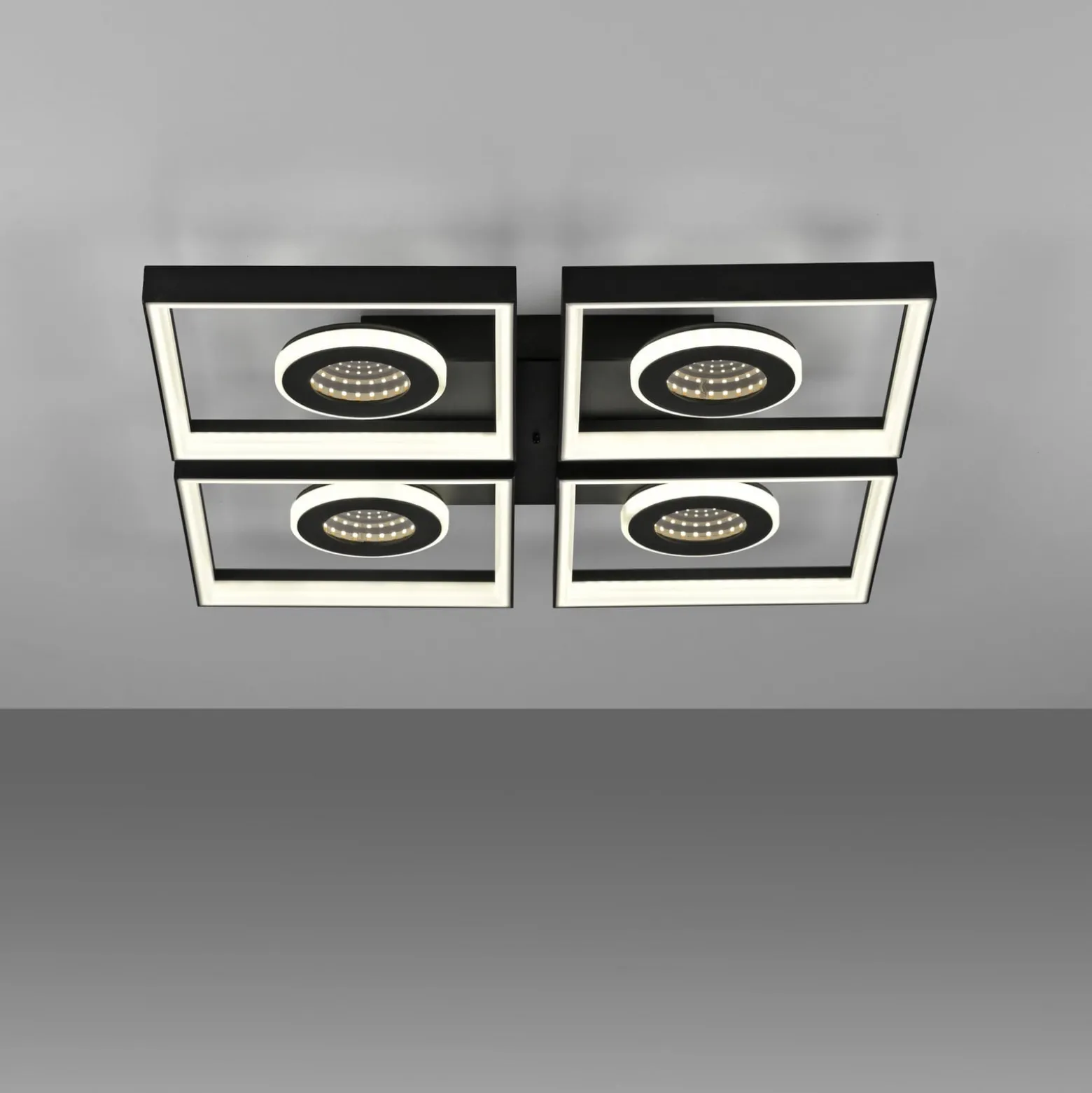 Paul Neuhaus LED-kattovalaisin Traforo, 53 cm, CCT, himmennettävä