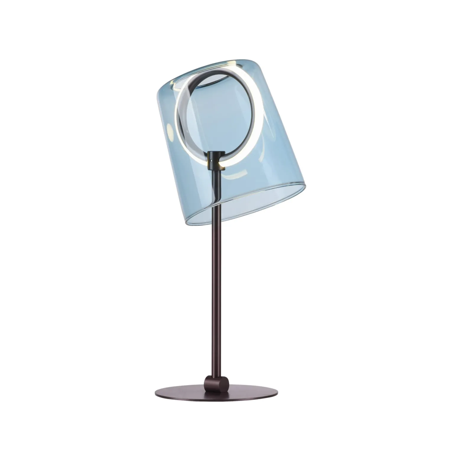Paul Neuhaus LED-pöytävalaisin Zula, sininen, korkeus 42 cm