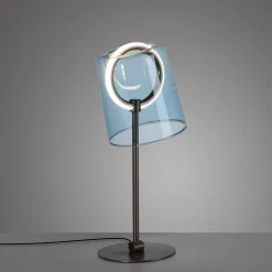 Paul Neuhaus LED-pöytävalaisin Zula, sininen, korkeus 42 cm