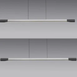 Paul Neuhaus LED-riippuvalaisin Hoop, alumiininvärinen, 128 cm, himmennettävä