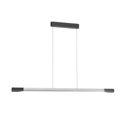 Paul Neuhaus LED-riippuvalaisin Hoop, alumiininvärinen, 128 cm, himmennettävä