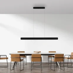 Paul Neuhaus LED-riippuvalaisin Q-Stretto, musta, 120 cm