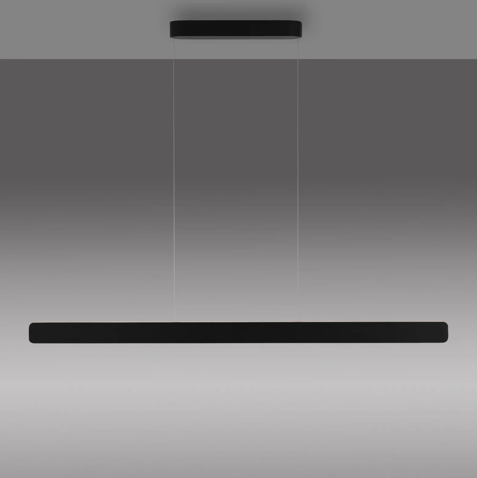 Paul Neuhaus LED-riippuvalaisin Q-Stretto, musta, 120 cm