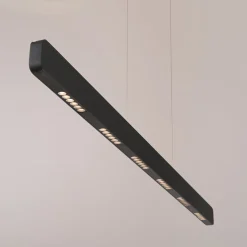 Paul Neuhaus LED-riippuvalaisin Q-Stretto, musta, 120 cm