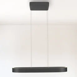 Paul Neuhaus LED-riippuvalaisin Q-Stretto, musta, 86,8 cm