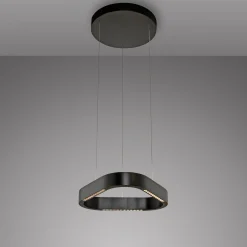 Paul Neuhaus LED-riippuvalaisin Q-Stretto, musta, 40,8 cm