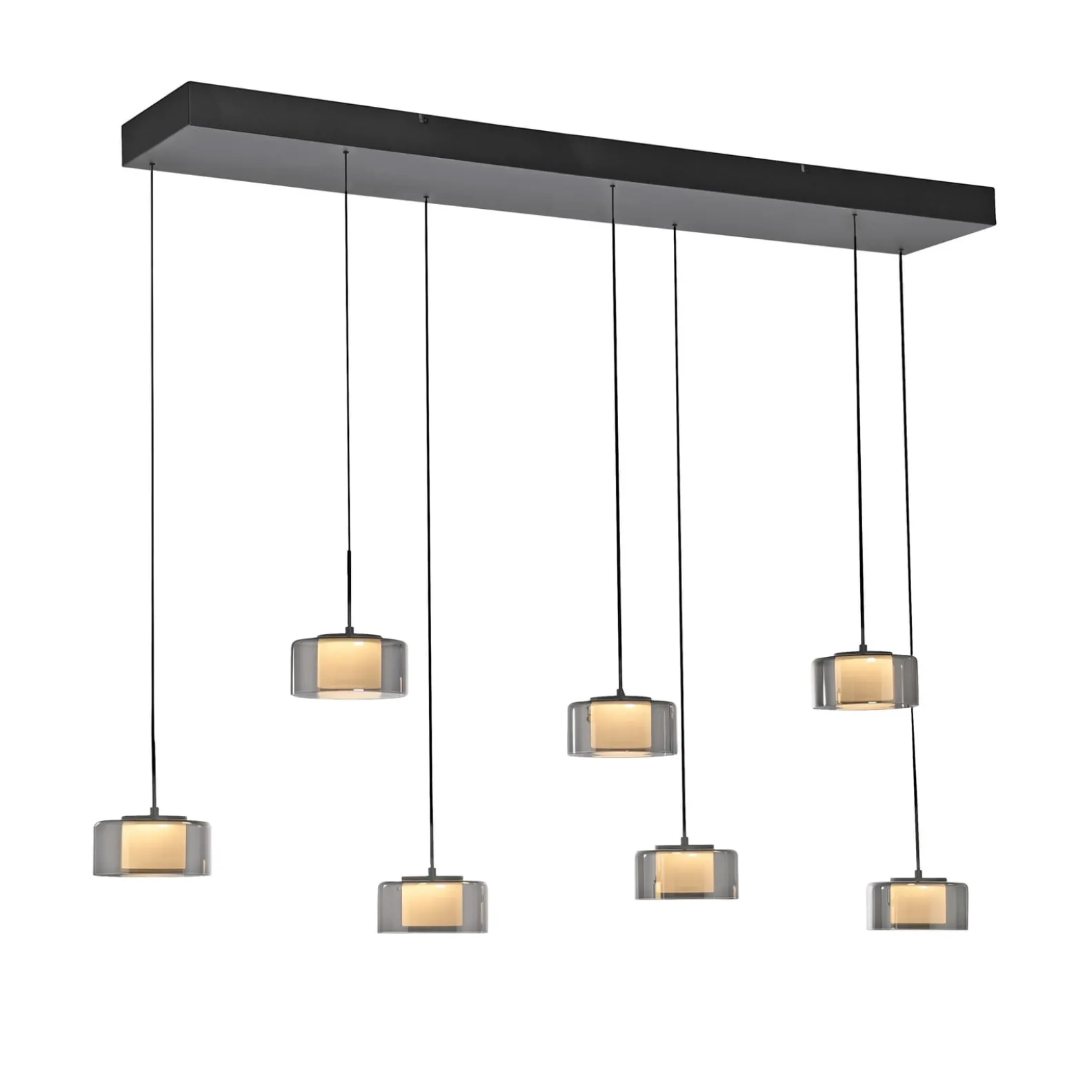 Paul Neuhaus LED-riippuvalaisin Rika, 135 cm, lasi, himmennettävä