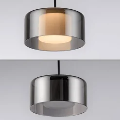Paul Neuhaus LED-riippuvalaisin Rika, 71 cm, lasi, himmennettävä