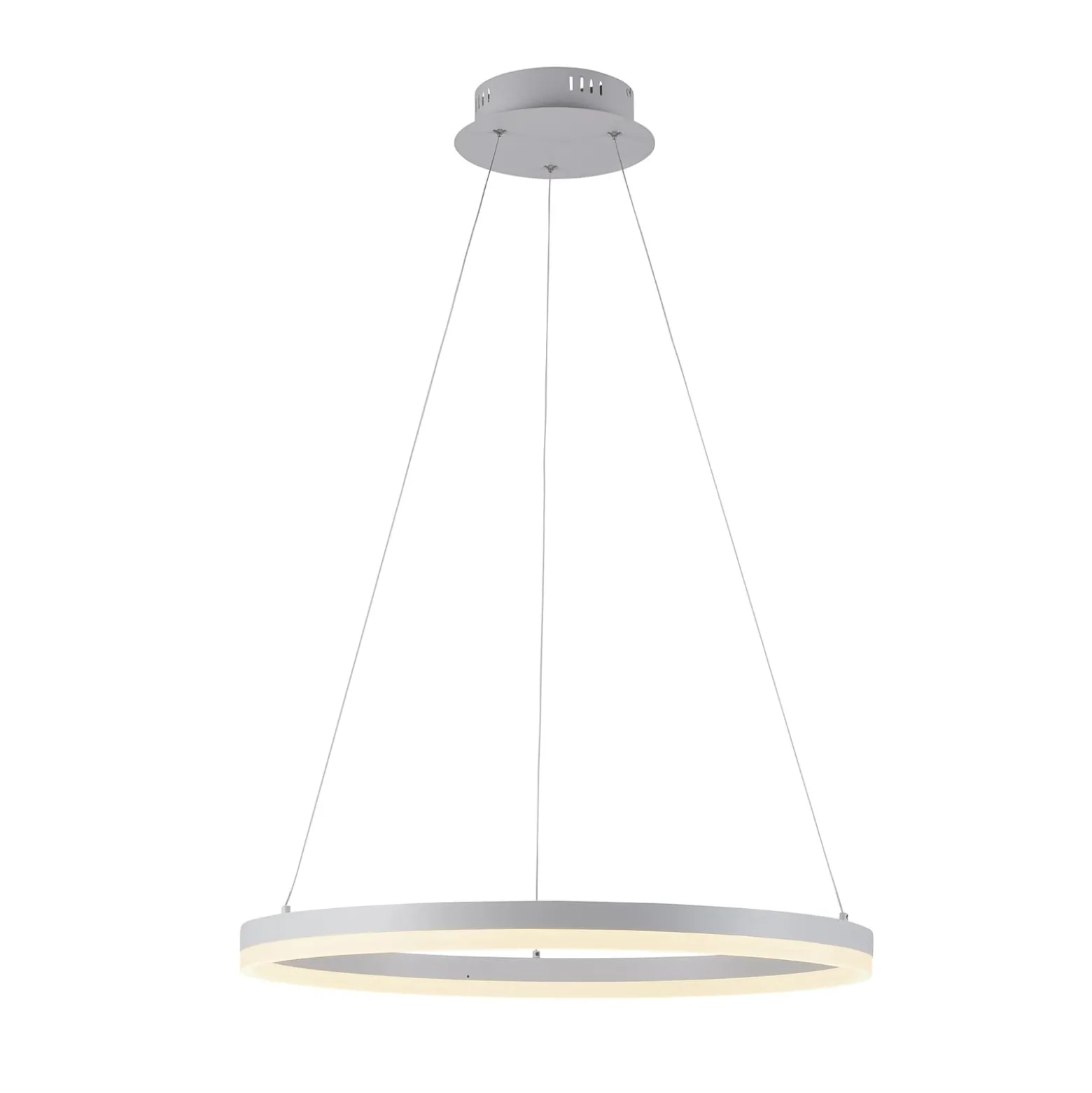 Paul Neuhaus LED-riippuvalaisin Titus, Ø 60 cm, valkoinen, himmennettävä