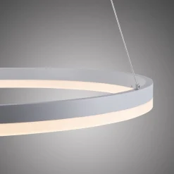 Paul Neuhaus LED-riippuvalaisin Titus, Ø 60 cm, valkoinen, himmennettävä