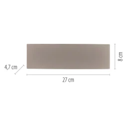 Paul Neuhaus LED-ulkoseinälamppu Carlo, 27 cm, hiekanvärinen