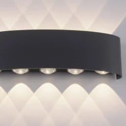 Paul Neuhaus LED-ulkoseinävalaisin Carlo, 27 cm, musta
