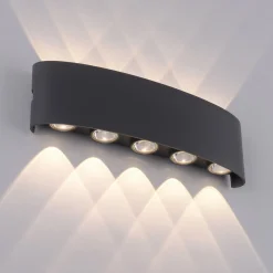 Paul Neuhaus LED-ulkoseinävalaisin Carlo, 27 cm, musta