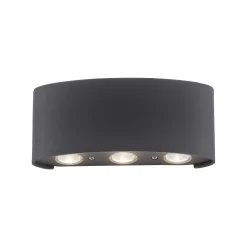 Paul Neuhaus LED-ulkoseinävalaisin Carlo, 17 cm, musta