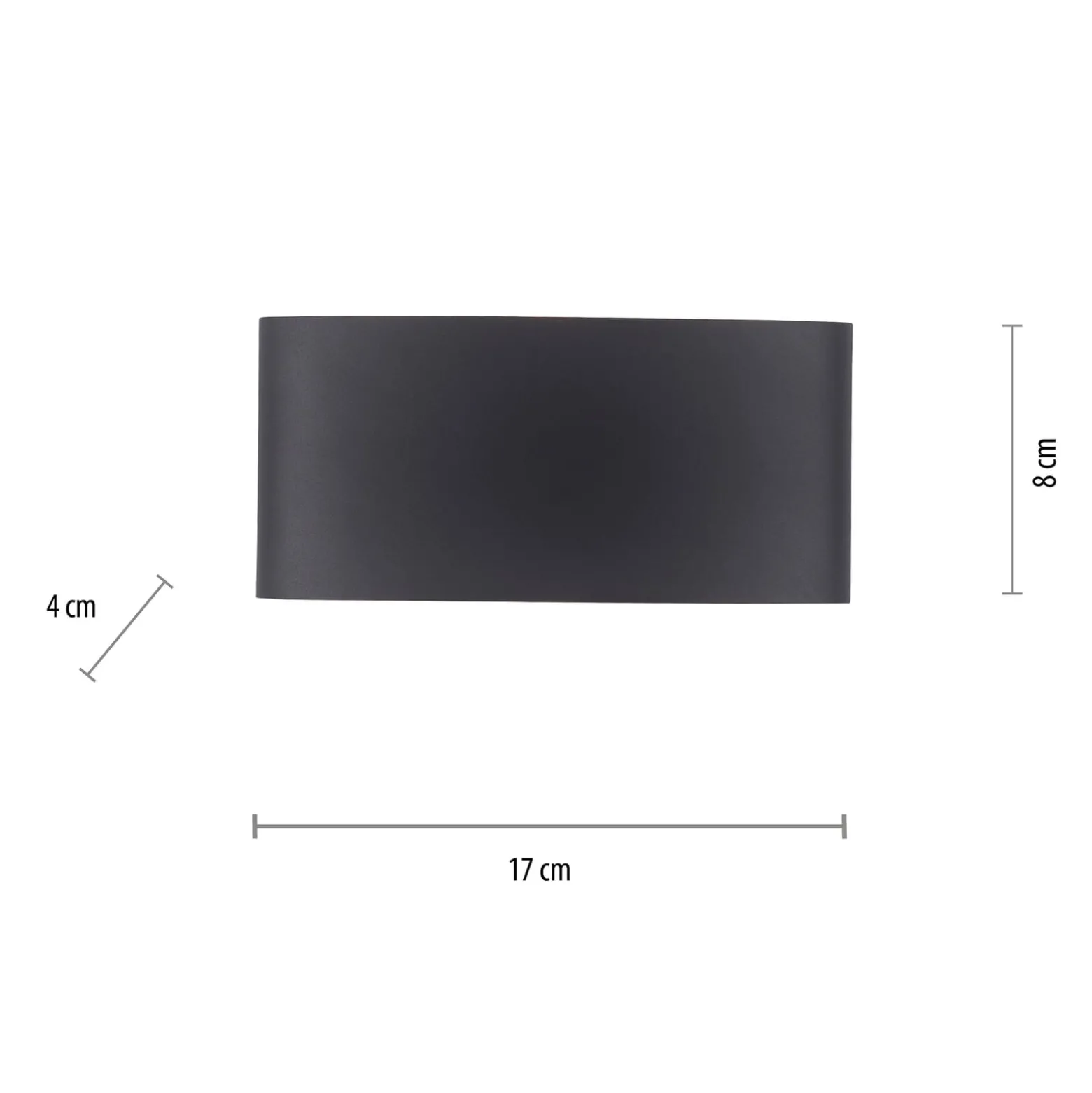 Paul Neuhaus LED-ulkoseinävalaisin Carlo, 17 cm, musta