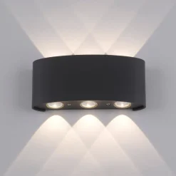 Paul Neuhaus LED-ulkoseinävalaisin Carlo, 17 cm, musta