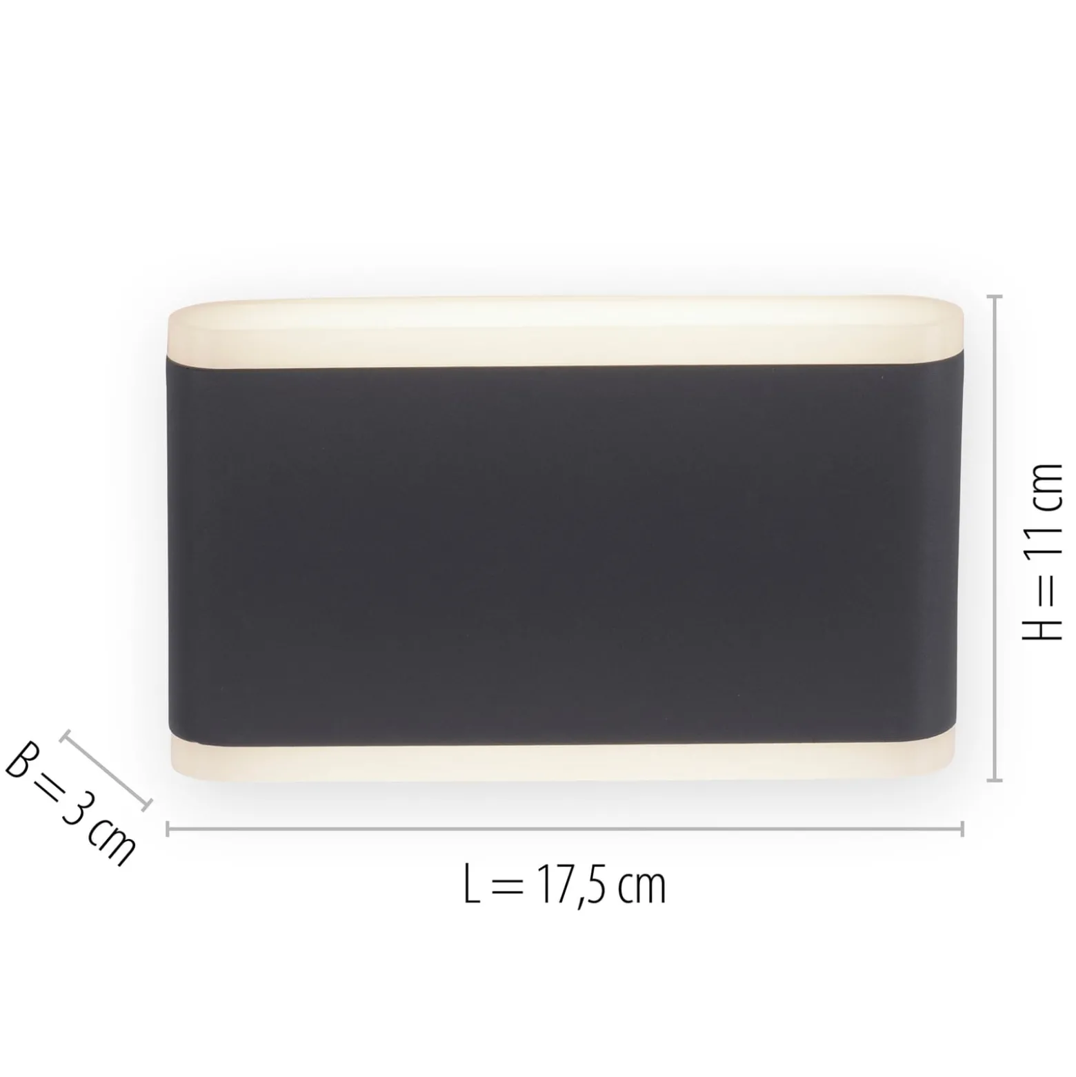 Paul Neuhaus LED-ulkoseinävalaisin Elsa, 18 cm, ylös/alas, IP65
