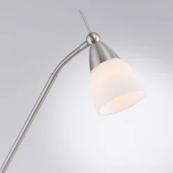 Paul Neuhaus Pino lattiavalaisin, hopea, 163 cm, himmennettävä, G9