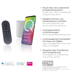 Paul Neuhaus Q-Beluga -LED-kattovalaisin, messinki