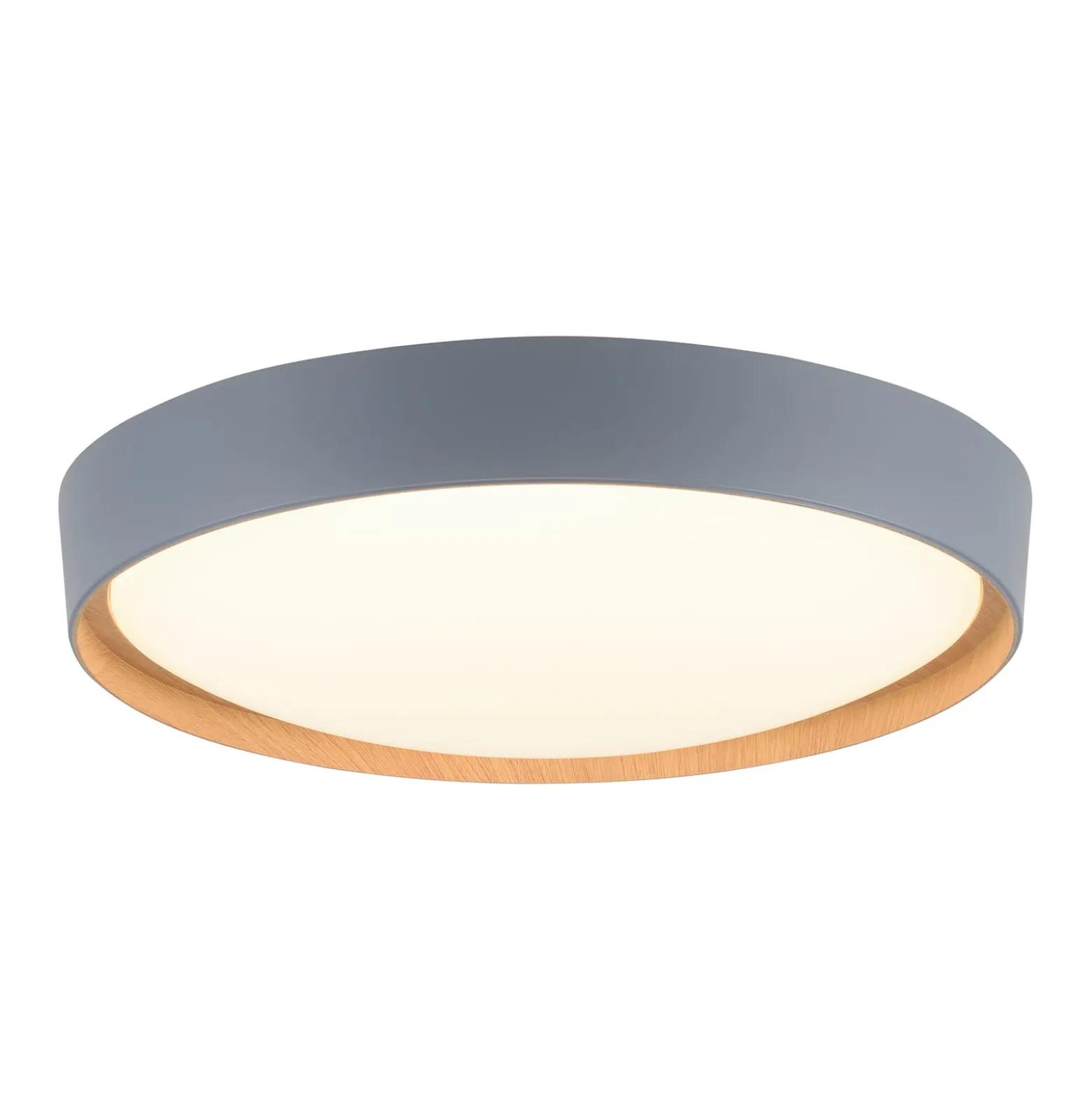 Paul Neuhaus Q-EMILIA LED-kattovalaisin, harmaa/puu