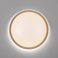 Paul Neuhaus Q-EMILIA LED-kattovalaisin, harmaa/puu