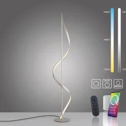 Paul Neuhaus Q-Swing -LED-lattiavalaisin, teräs