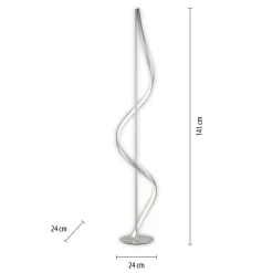 Paul Neuhaus Q-Swing -LED-lattiavalaisin, teräs