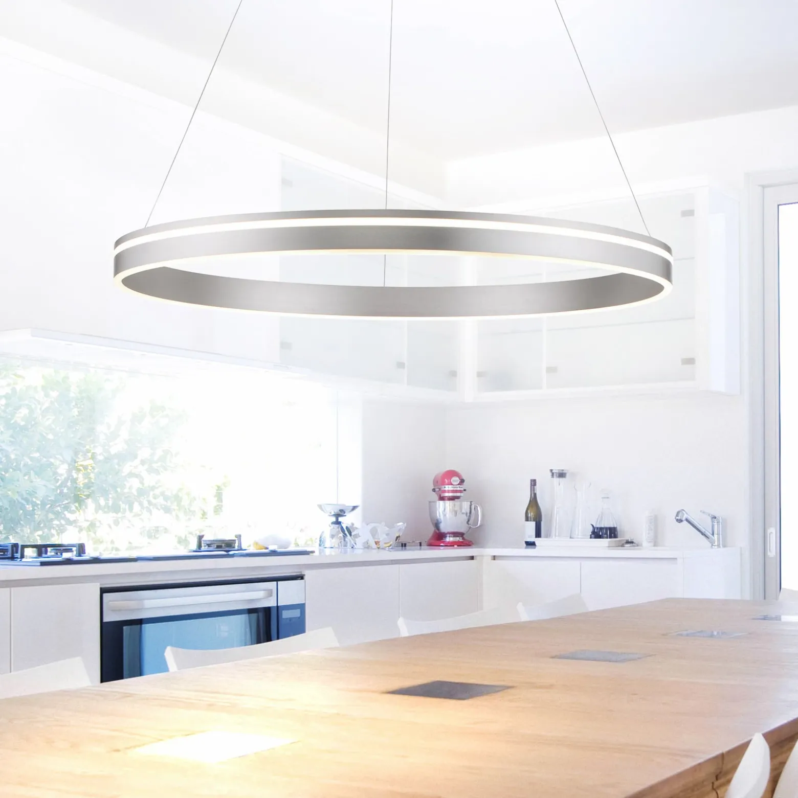Paul Neuhaus Q-VITO LED-riippuvalaisin 79 cm teräs
